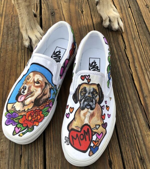 Custom Hand Painted Shoes - Vans Sneakers - by High Hound Low Hound