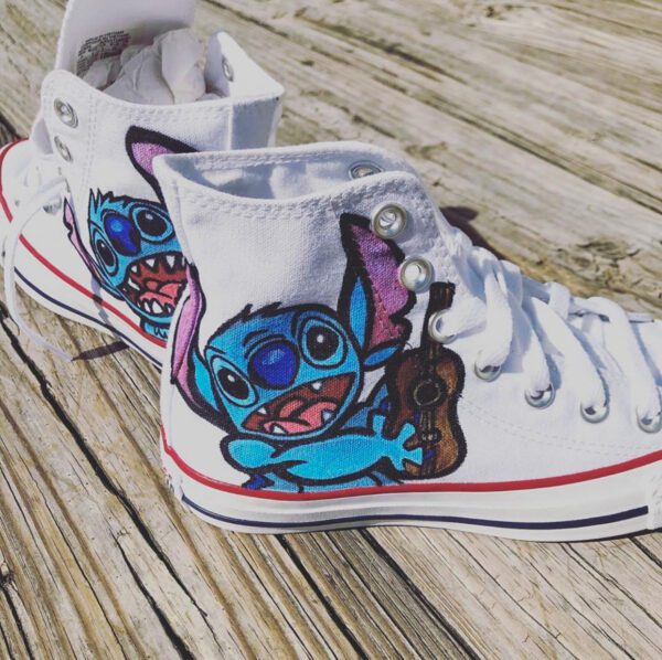 Custom Hand Painted Shoes - Chuck Taylor Converse Sneakers - by High Hound Low Hound